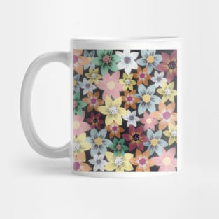 Floral Pattern of Colored Scarlet Pimpernel Flowers Mug